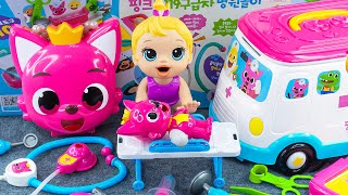 90 Minutes Pinkfong Ambulance Satisfying ASMR  Doctor Toys Unboxing 💞 Lana Unboxing Toys [upl. by Cherie385]