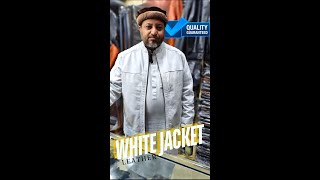 Ultimate White Leather Jacket Style Guide 2024  Custom Leather Jakets Market in Lahore Pakistan [upl. by Reisfield]