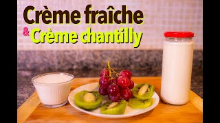 Recette facile de Crème fraiche  crème chantilly [upl. by Vassell]