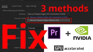 How to fix Premiere Pro not using GPU acceleration  How to enable GPU acceleration premiere pro [upl. by Llemej777]