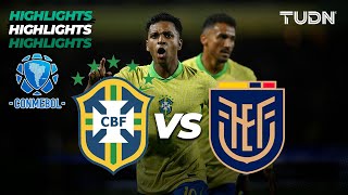 HIGHLIGHTS  Brasil vs Ecuador  CONMEBOL Eliminatoria 2026 TUDN [upl. by Erot]