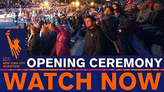 LIVE  TCS NYC Marathon Opening Ceremony [upl. by Yung434]