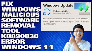 How To Fix Windows Malicious Software Removal Tool KB890830 Error in Windows 11 [upl. by Proctor]