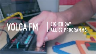 Korg Volca FM  ALL 32 FACTORY PRESETS  by Michael Kert [upl. by Petronella]