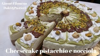 Cheesecake pistacchio e nocciola [upl. by Brinkema581]