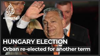 Hungary Orban hails ‘great victory’ after landslide election win [upl. by Nawor175]