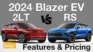 2024 Chevy Blazer EV 2LT vs RS AWD  Feature amp Pricing Breakdown [upl. by Oiligriv996]