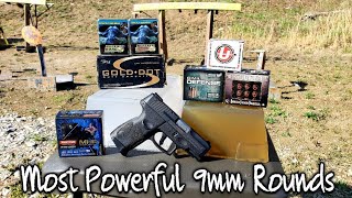 The Most Powerful 9mm Ammo You Can Buy  Ballistic Gel Test [upl. by Mikael]