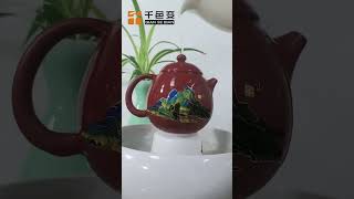 Check out this amazing thermochromic powder for thermochromic teapot 😍 colorchanging teapot [upl. by Lory]