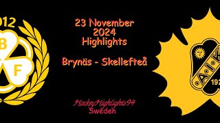 BRYNÄS VS SKELLEFTEÅ  23 NOVEMBER 2024  SHL  HIGHLIGHTS [upl. by Etom]