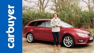 SEAT Leon ST estate 2014 review  Carbuyer [upl. by Schreibman]