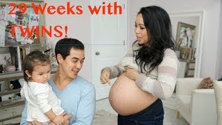 29 Week Pregnancy update with TWINS  itsMommysLife [upl. by Mutat]