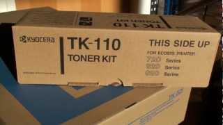 Kyocera Toner TK110 toner kit 1T02FV0DE0 6000c [upl. by Cline32]