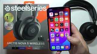 SteelSeries Arctis Nova 5 Connect to iPhone iOS [upl. by Adey]