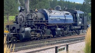 Steam Locomotives on the Black Hills Central Railroad 2023 trains locomotive [upl. by Atiuqnahs]