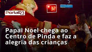 Papai Noel chega em Paradão de Natal com Queima de Fogos em Pindamonhangaba  2024 [upl. by Hadden]