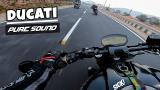 Savage Mode On  Ducati Monster 821  Engine Raw Sound [upl. by Okimat]