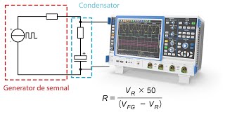 Măsurare ESR condensator electrolitic cu osciloscopul [upl. by Hsejar]