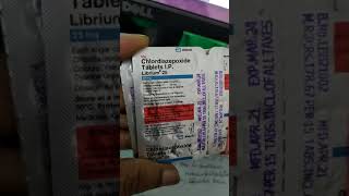 Tab Librium 25 mg chlordiazepoxide [upl. by Geesey]