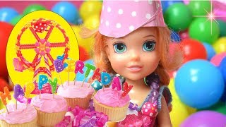 Anna and Elsa Toddlers Annas Birthday Party🎊 Ferris Wheel Fun  Ep19  Toys In Action [upl. by Aibsel325]