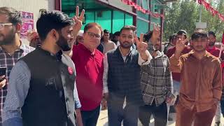 NC Kishtwar celebrate Omar Abdullah Govt formation Jubilant party workers dancing to express job [upl. by Silvain]