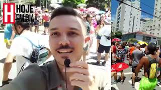 Grupo de corredores passa por foliões em BH e finaliza corrida em meio ao Bloco do Peixoto [upl. by Mathi43]