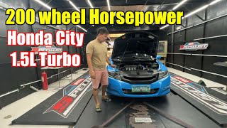 Unleashing 200 Wheel Horsepower In The Honda City Turbo [upl. by Jordain]