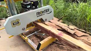 Frontier sawmill cuts cedar logs [upl. by Bruce825]