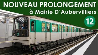 Métro de Paris ligne 12  MF67  Nouveau Prolongement à Mairie dAubervilliers [upl. by Nyladnewg]