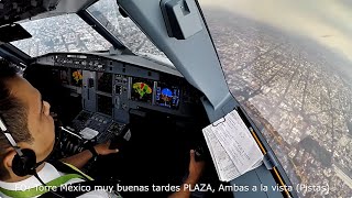 Aterrizando con Granizo Lluvia y Turbulencia en la Ciudad de México AICM [upl. by Aned792]