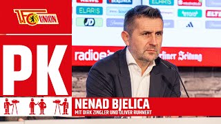 Pressekonferenz mit Nenad Bjelica  1 FC Union Berlin [upl. by Acinorav829]