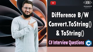 ConvertToString VS ToString In C  C Interview Questions And Answers  Learn C HindiUrdu [upl. by Eletnahc]