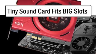 Does the PCIe x1 Sound Card fit in PCIe x16 Slot [upl. by Swenson]