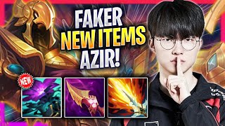 FAKER PLAYS AZIR WITH NEW ITEMS  T1 Faker Plays Azir MID vs Neeko  Season 2024 [upl. by Mobley]