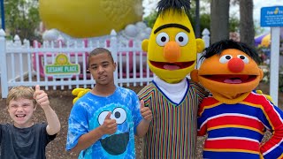 Entire Sesame Place Parade Sesame Street reserved viewing area 2024 sesameplace autismacceptance [upl. by Notsniw804]