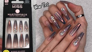 The Truth Kiss Press On Nails Masterpiece  Application  Wear Test [upl. by Burnett]