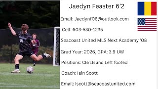 MLS Next 20232024 Spring and Fall Highlights Jaedyn Feaster [upl. by Neelyt872]