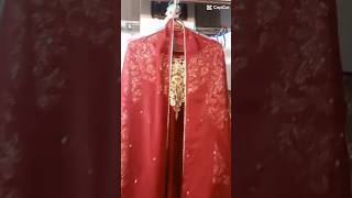 Latest red color velvet dress velvet fashiondesign winterdesign dress clothingdesign peshawar [upl. by Aaren417]