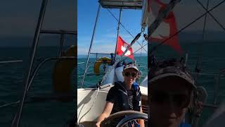 Sailing Hallberg Rassy 352  JoyFull  shorts sailing boatlife [upl. by Sinegra301]