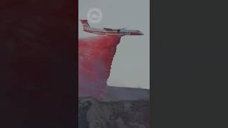 Dash 8 Q400 on the Mountain Fire [upl. by Rondi]