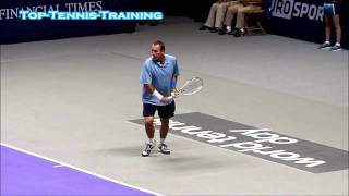 Ivan Lendl Forehand and Backhand Slow Motion HD [upl. by Nywloc156]