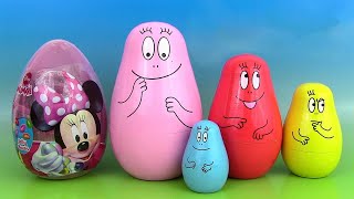 Barbapapa Poupées Gigognes Russes Oeufs Surprise Nesting Dolls [upl. by Ylen747]