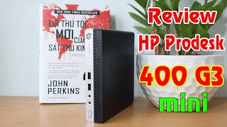 Review HP Prodesk 400 G3 mini bằng quyển sách [upl. by Ainola]