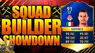 SQUAD BUILDER SHOWDOWN CUP TOTS GIOVINCO 91 FIFA 17 ULTIMATE TEAM [upl. by Hallutama]