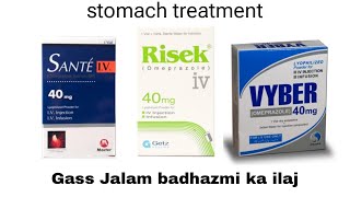 stomach Gass Jalam badhazmi ka ilaj Urdu handi  VYber 40mg Sante 40mg Risek 40mg injection used [upl. by Accem]