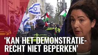 Halsema demo op 50m afstand van Holocaustmuseum proportioneel [upl. by Evalyn]