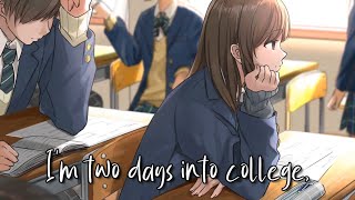 ◤ Nightcore◥  2 Days Into College  Lyrics  「Requested」 [upl. by Bergen660]