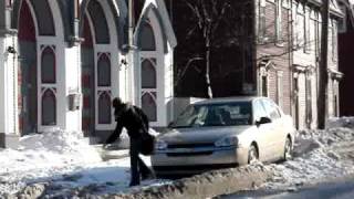 Girls Car Stuck in the Snow [upl. by Nomled]