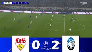 VfB StoccardaAtalanta 02  UEFA Champions League 202425  Highlighst della Partita [upl. by Changaris]