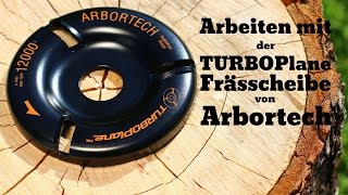 Arbortech TurboPlane Frässcheibe für grobes und feines schnitzen quotLange Versionquot [upl. by Xuaeb]